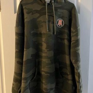 Barstool sports apparel. Camo hoodie. Size XL